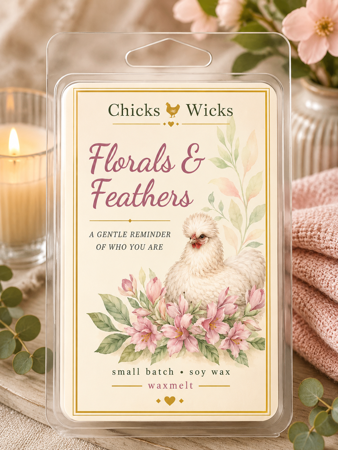 Florals & Feathers | Wax melt
