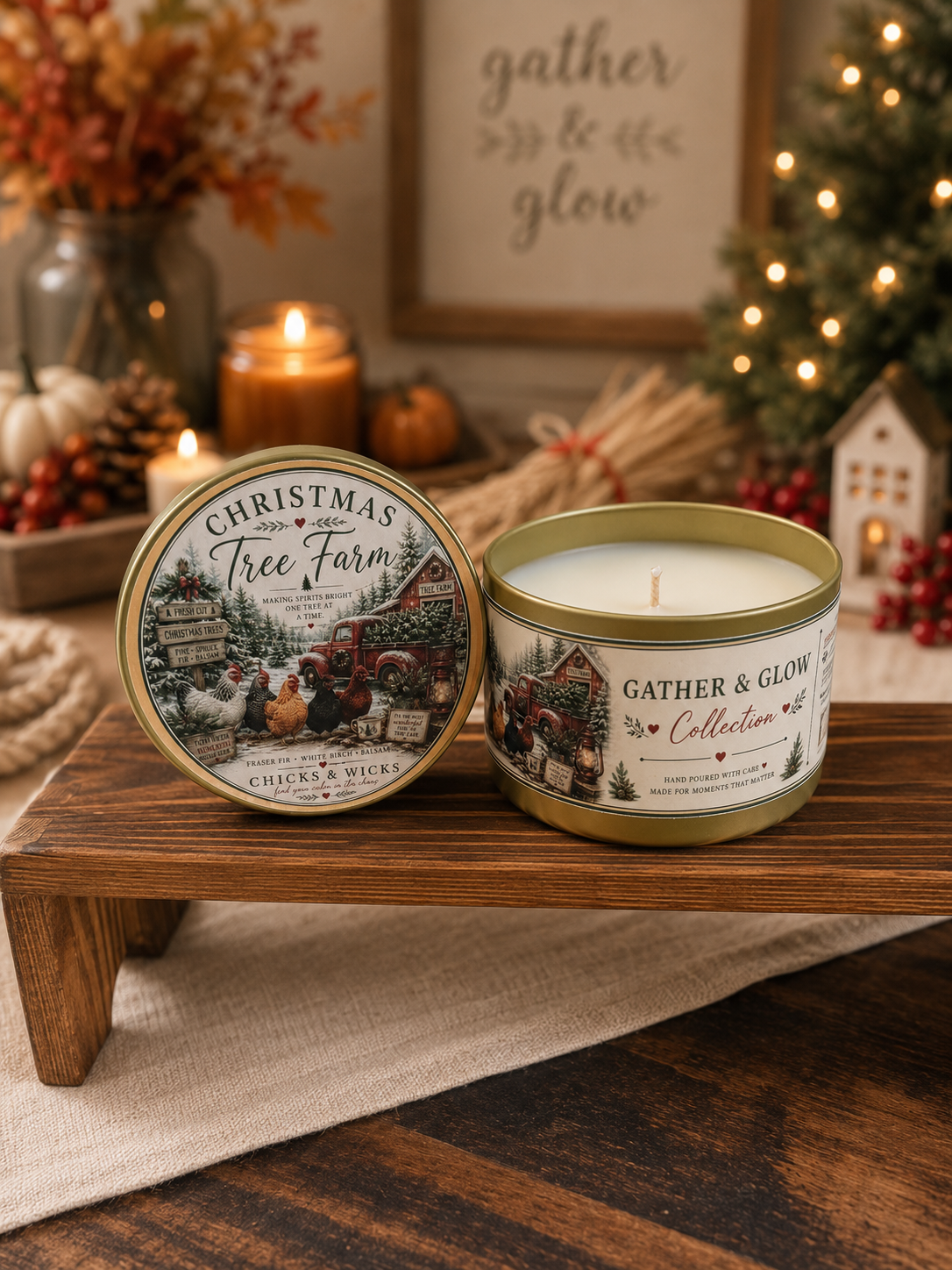 Christmas Tree Farm | Gather & Glow Collection | 6oz Soy Candle