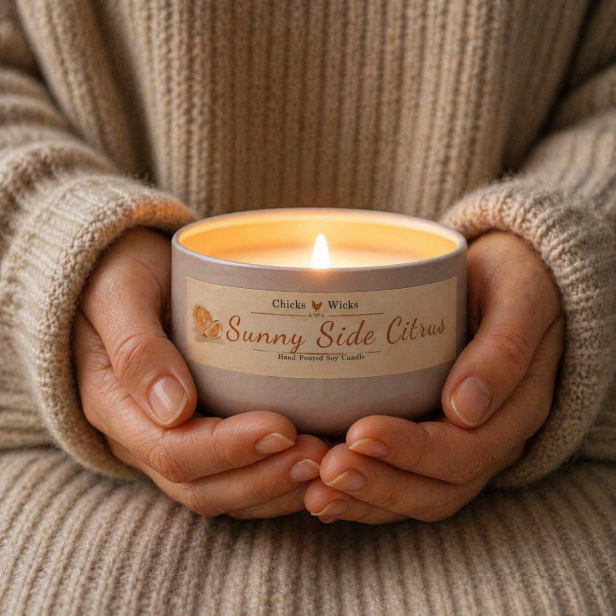 Signature Citrus Soy Candle | Sunny Side Citrus | 4.6oz