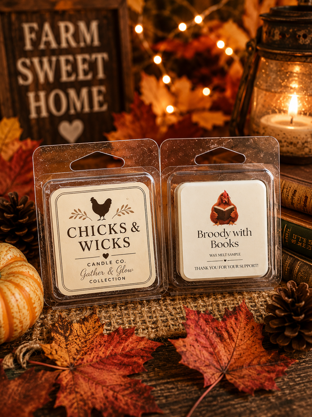 Broody with Books | Gather & Glow Sample