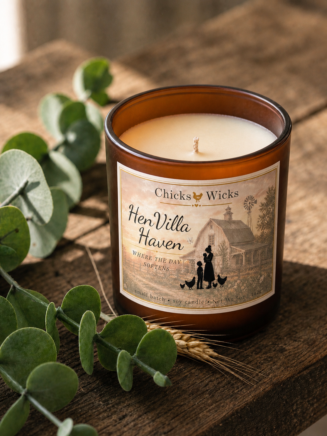 Signature Cozy Soy Candle | HenVilla Haven | Hand-poured