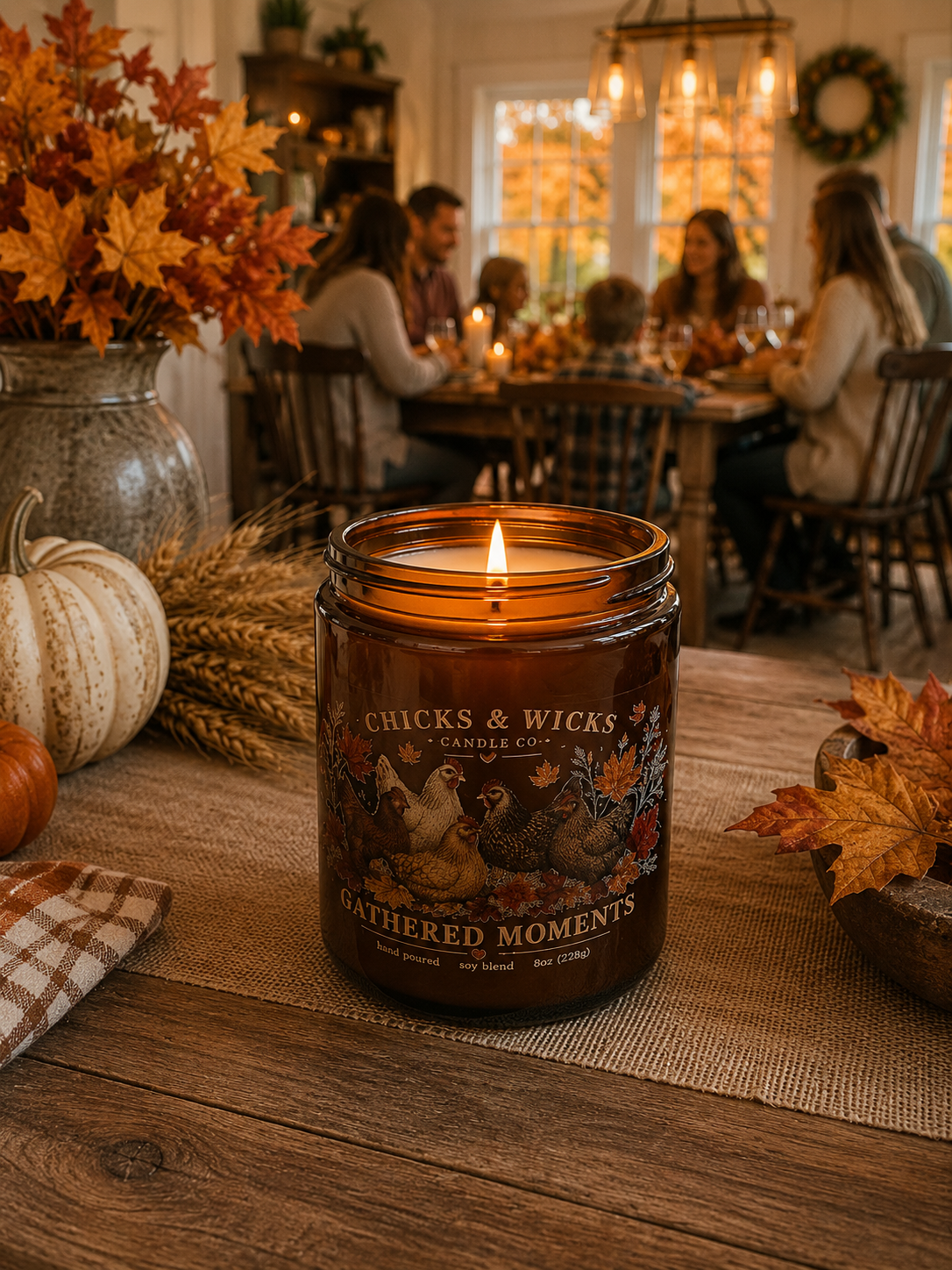Gathered Moments | Gather & Glow Collection | Fall Candle