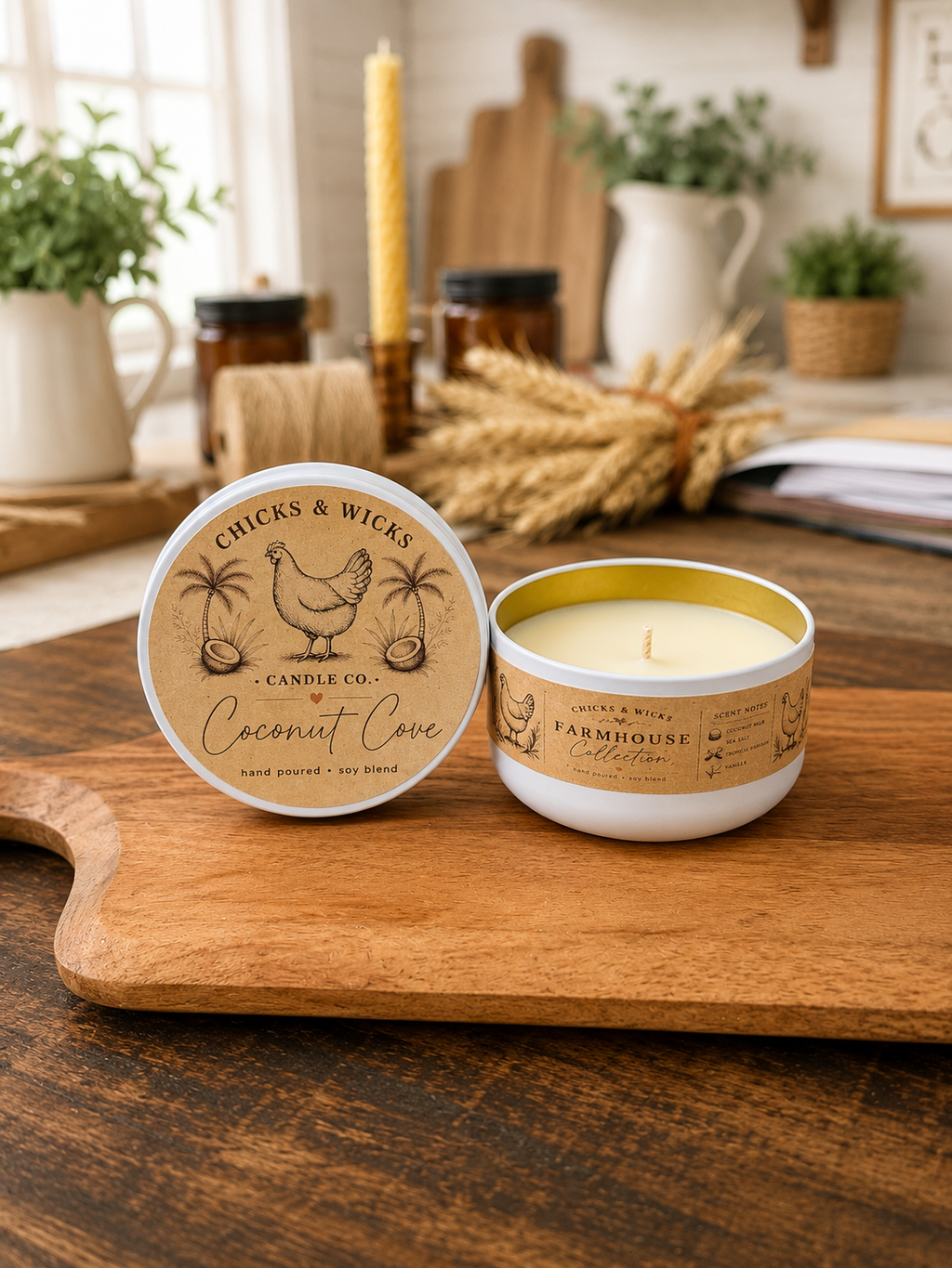 Coconut Cove Soy Candle | Farmhouse Collection | 4.6oz