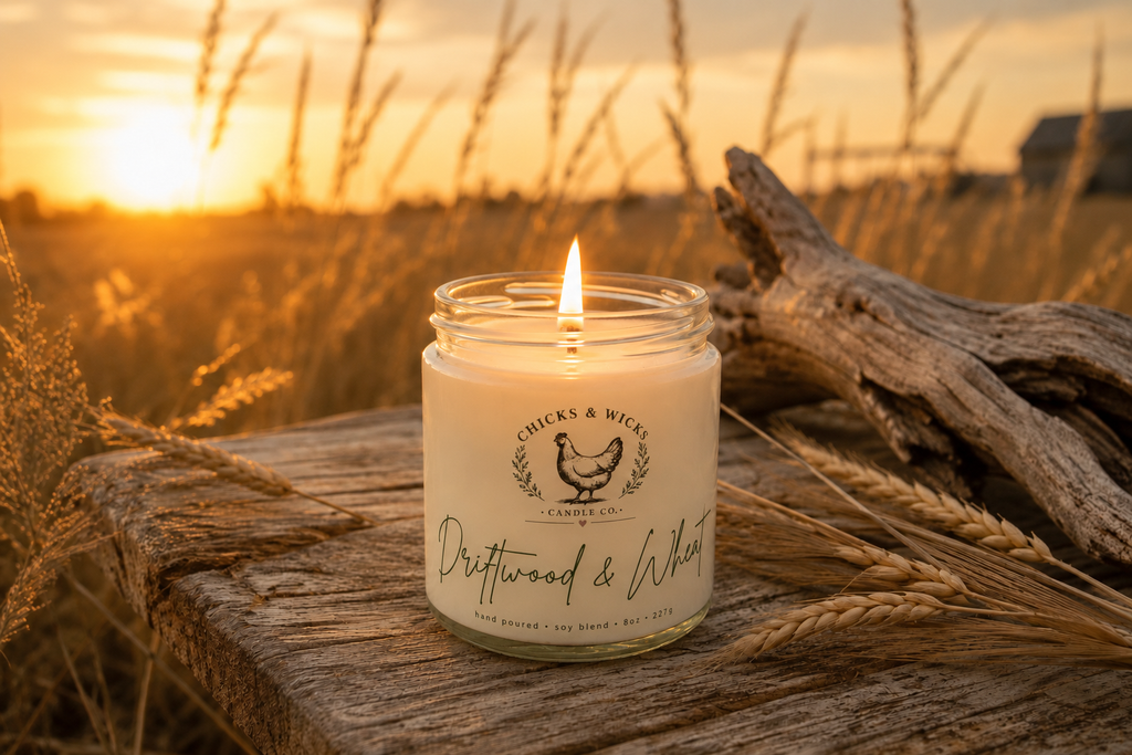 Driftwood Soy Candle | Driftwood & Wheat | Farmhouse Candle