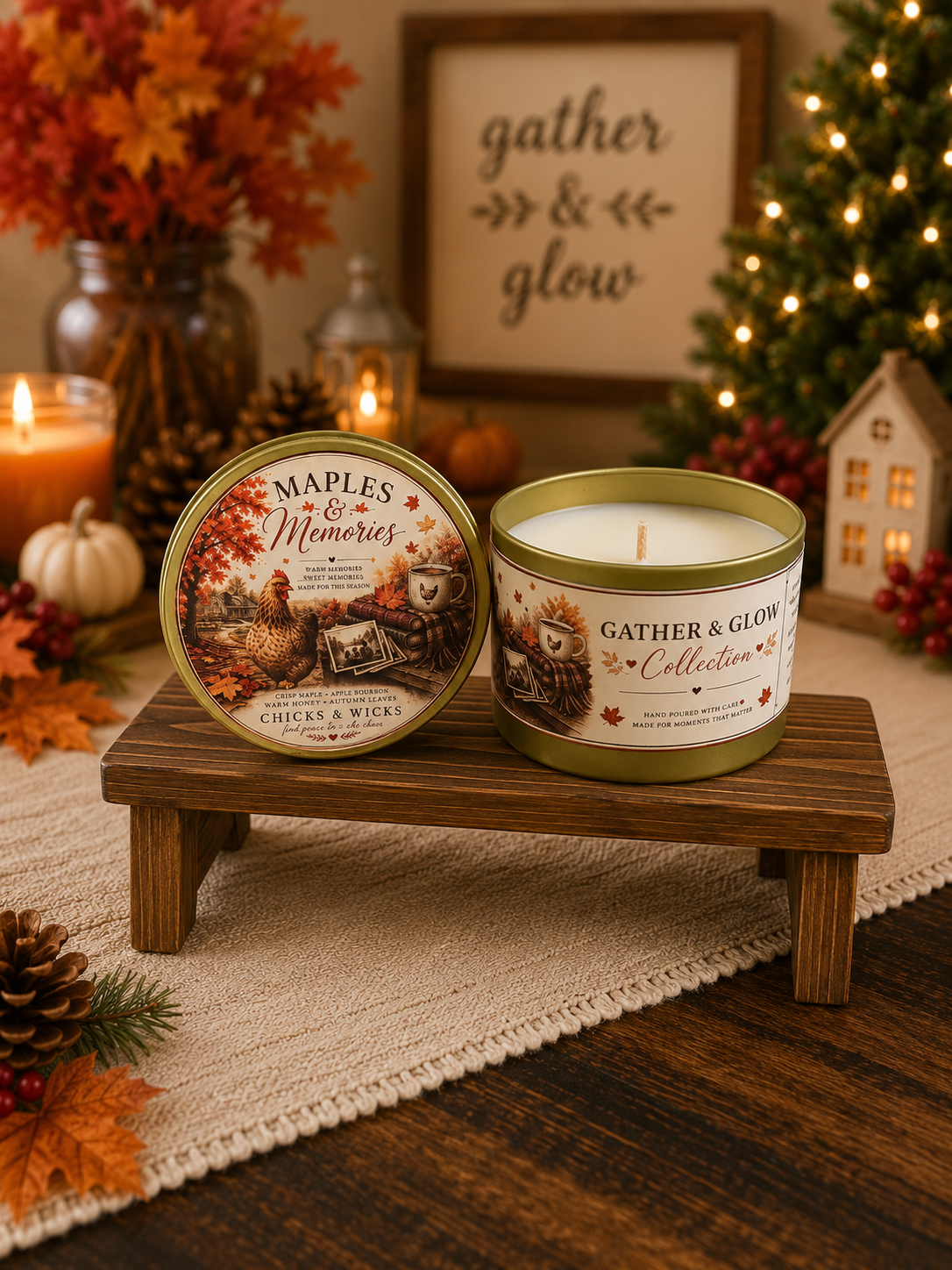 Maples & Memories | Gather & Glow Collection | 6oz Soy Candle