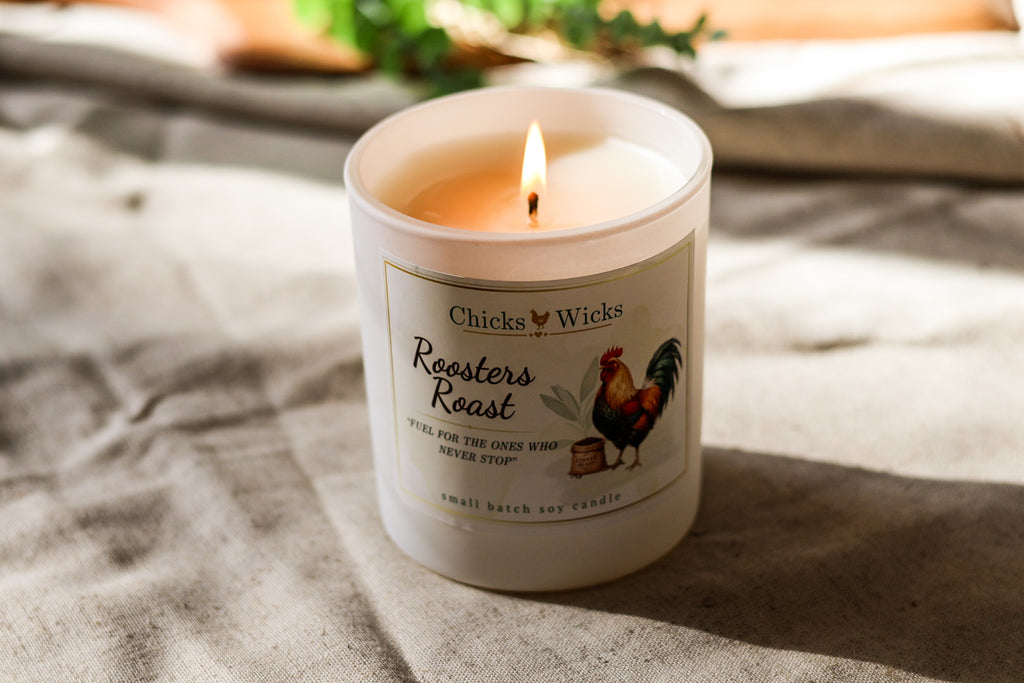 Signature Coffee Soy Candle | Roosters Roast | Hand-poured