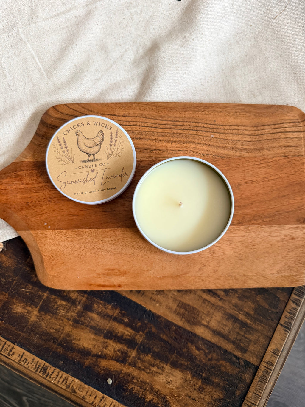 Sunwashed Lavender Soy Candle | Farmhouse Collection | 4.6oz