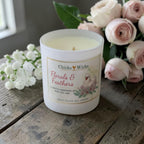 Signature Floral Soy Candle | Florals & Feathers | Hand-poured