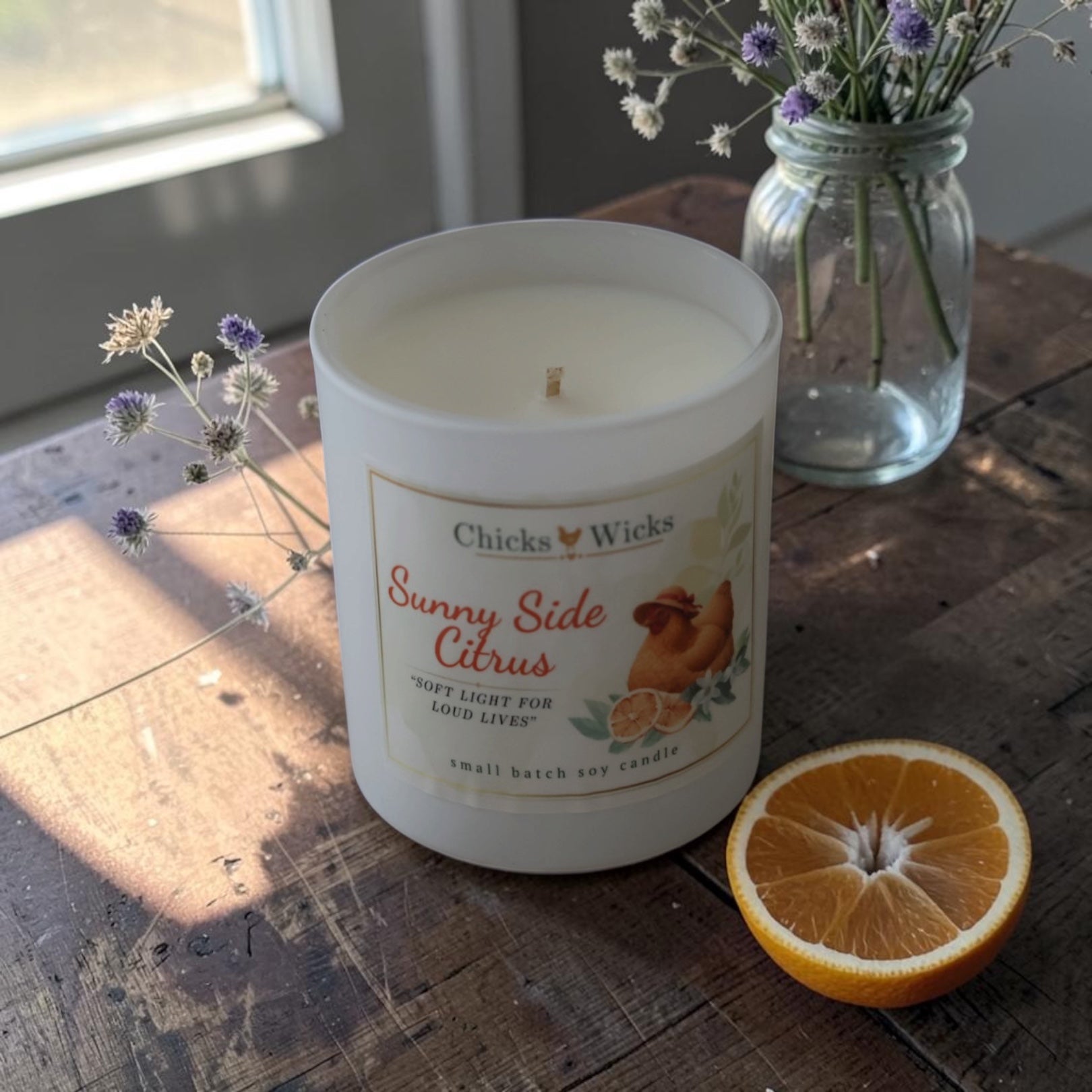 Signature Citrus Soy Candle | Sunny Side Citrus | Hand-poured