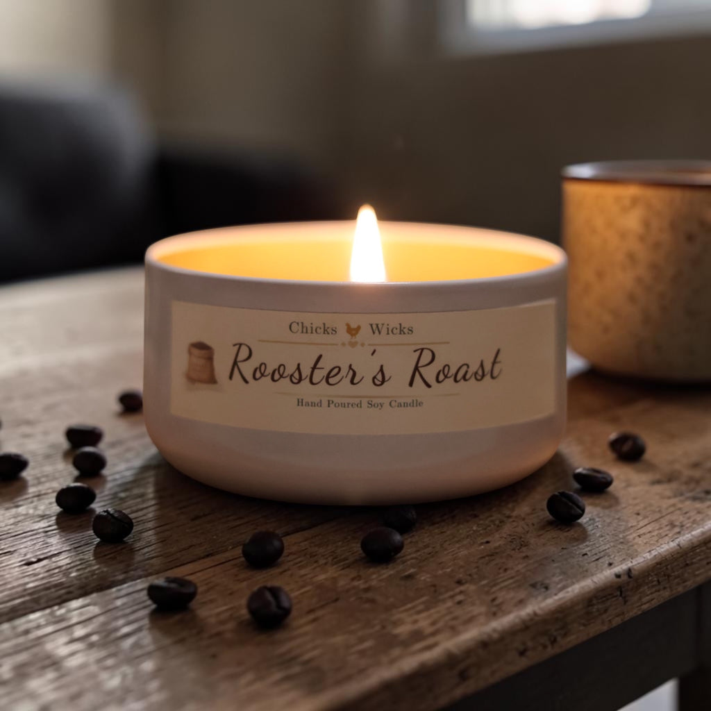 Signature Coffee Soy Candle | Roosters Roast | 4.6oz