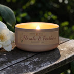 Signature Floral Soy Candle | Florals & Feathers | 4.6oz