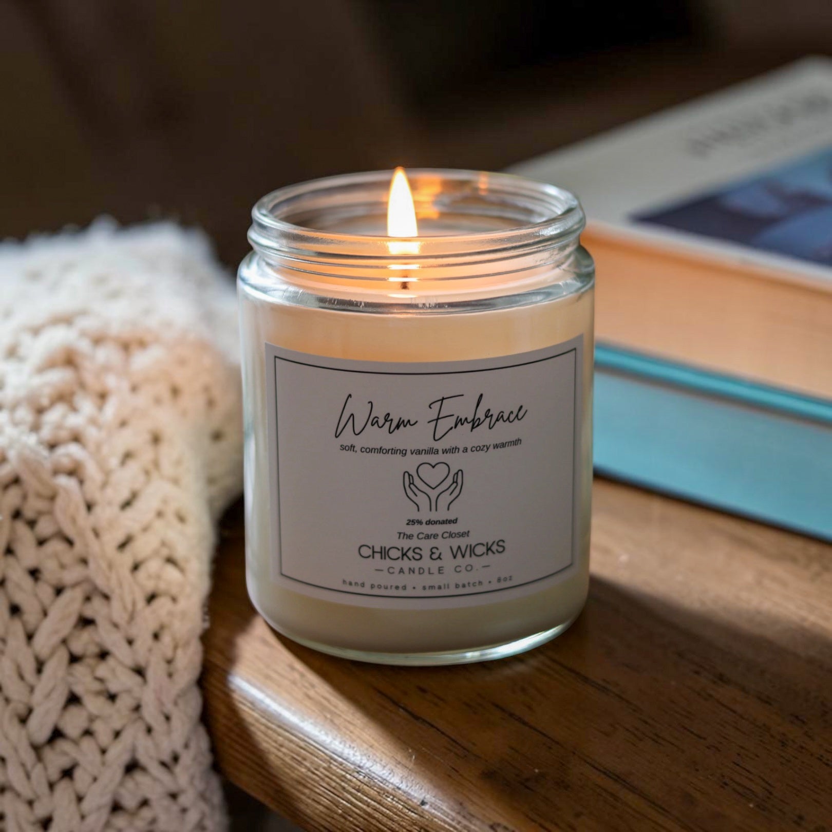 Warm Embrace | 8oz | Give Back Candle — The Care Closet